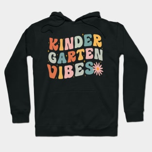 Retro Teacher Shirts Back to School Teacher Shirt Kinder Garten Vibes Shirt for Teachers Back to School Shirt Teacher Gifts First Grade Vibes Hoodie